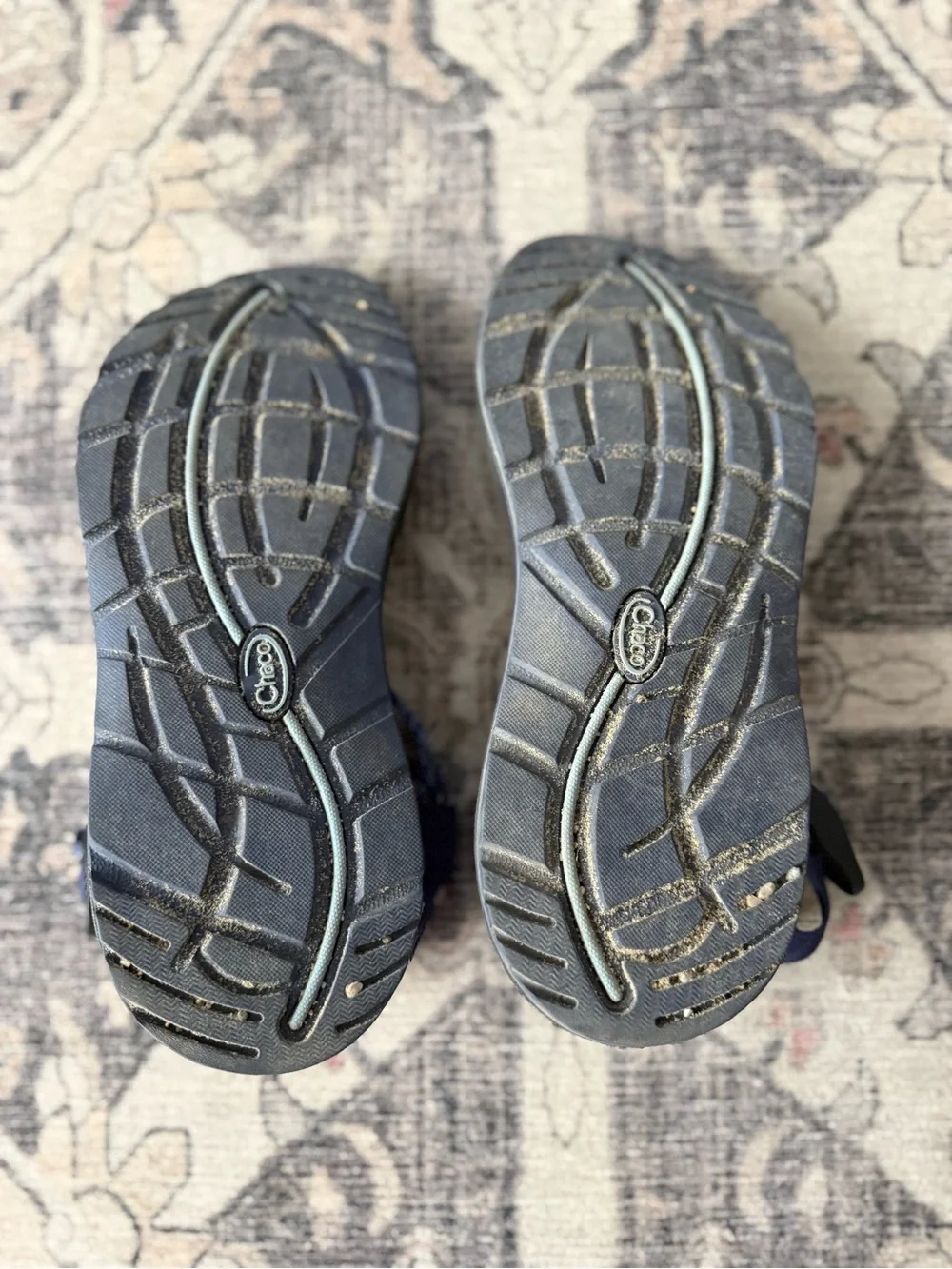 Women’s Navy Patterned Strap Chaco Sandals